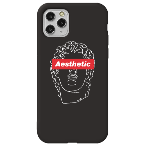 Apple iPhone 11 Pro Max Aesthetic Black Colored Silicone TPU Θήκη