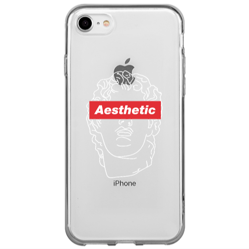 Apple iPhone 7 Aesthetic Transparent Silicone TPU Θήκη
