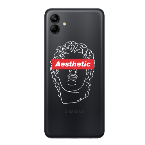 Samsung A04 Aesthetic Transparent Silicone TPU Θήκη