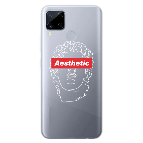 Realme C25S Aesthetic Transparent Silicone TPU Θήκη