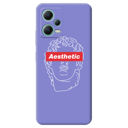 Xiaomi Redmi Note 12 Pro 5G Aesthetic Purple Colored Silicone TPU Θήκη