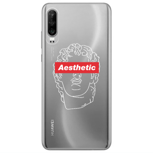 Huawei P30 Aesthetic Transparent Silicone TPU Θήκη