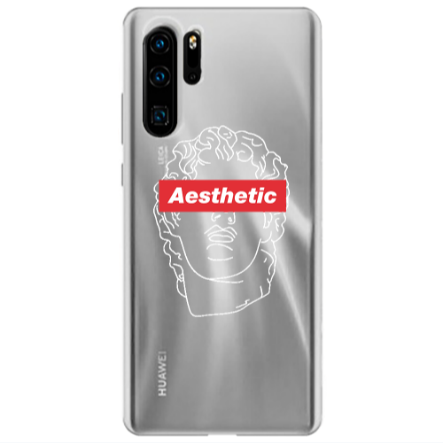 Huawei P30 Pro Aesthetic Transparent Silicone TPU Θήκη