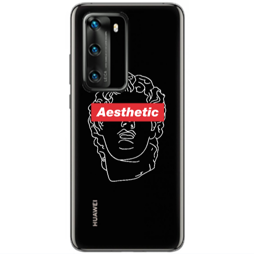 Huawei P40 Aesthetic Transparent Silicone TPU Θήκη