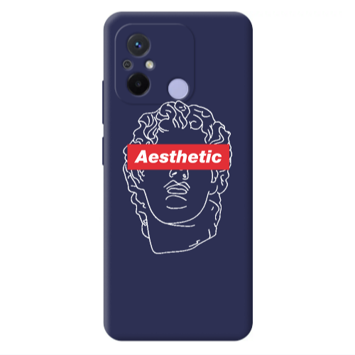 Xiaomi Redmi 12C Aesthetic Dark blue Colored Silicone TPU Θήκη