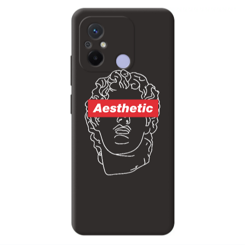 Xiaomi Redmi 12C Aesthetic Black Colored Silicone TPU Θήκη