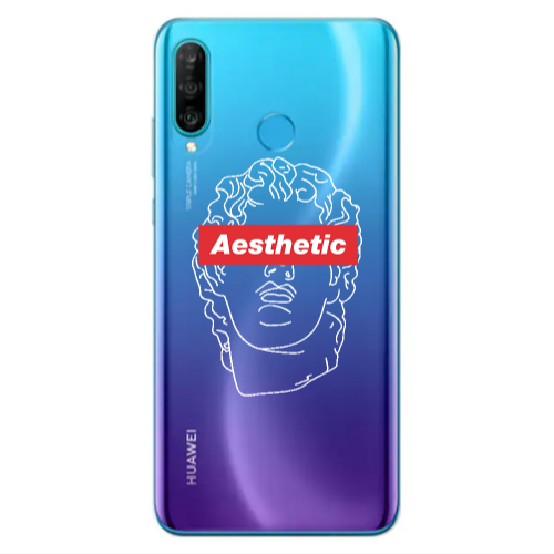 Huawei P30 Lite Aesthetic Transparent Silicone TPU Θήκη