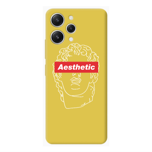 Xiaomi Redmi 12 Aesthetic Yellow Colored Silicone TPU Θήκη