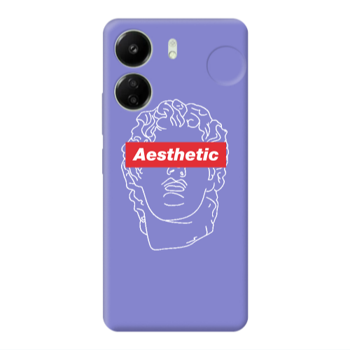 Xiaomi Redmi 13C Aesthetic Purple Colored Silicone TPU Θήκη