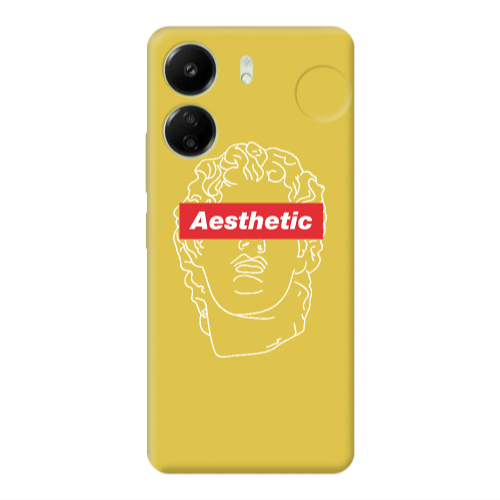 Xiaomi Redmi 13C Aesthetic Yellow Colored Silicone TPU Θήκη