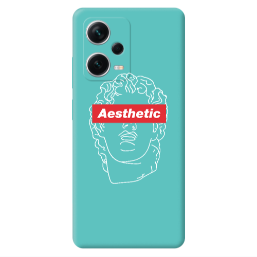 Xiaomi Poco X5 Aesthetic Turquoise Colored Silicone TPU Θήκη