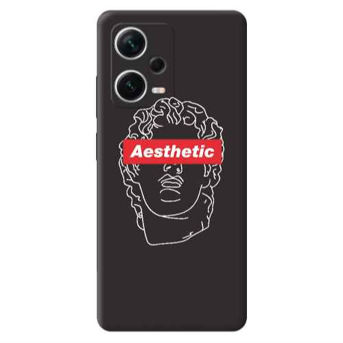 Xiaomi Poco X5 Aesthetic Black Colored Silicone TPU Θήκη