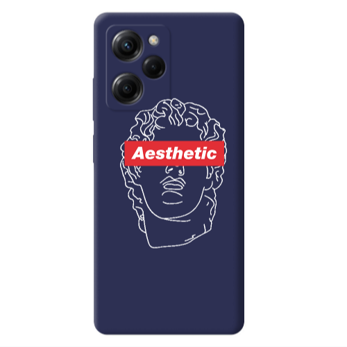 Xiaomi Poco X5 Pro Aesthetic Dark blue Colored Silicone TPU Θήκη