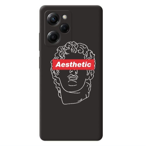 Xiaomi Poco X5 Pro Aesthetic Black Colored Silicone TPU Θήκη