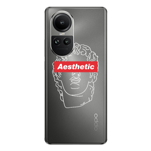 Oppo Reno10 5G Aesthetic Transparent Silicone TPU Θήκη