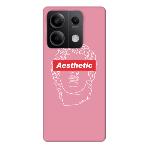 Xiaomi Redmi Note 13 5G Aesthetic Pink Colored Silicone TPU Θήκη