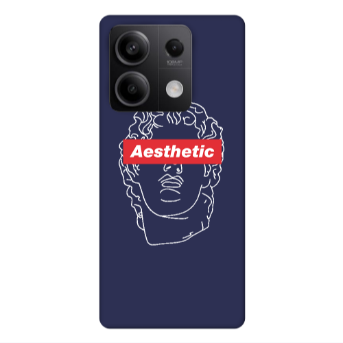 Xiaomi Redmi Note 13 5G Aesthetic Dark blue Colored Silicone TPU Θήκη