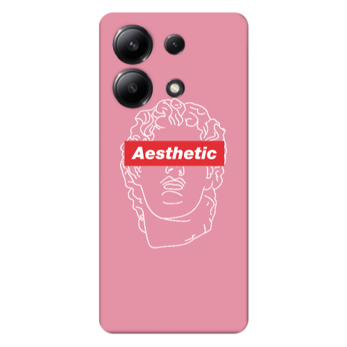 Xiaomi Redmi Note 13 4G Aesthetic Pink Colored Silicone TPU Θήκη