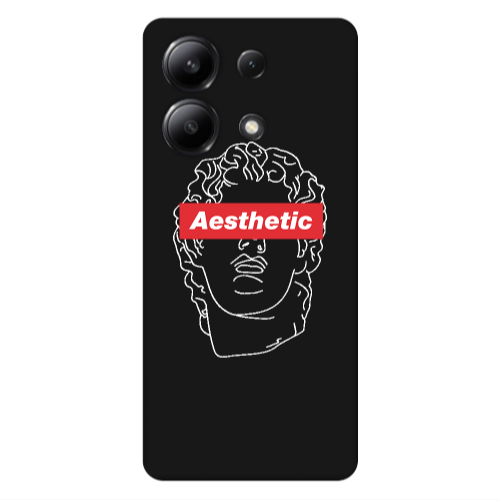 Xiaomi Redmi Note 13 4G Aesthetic Black Colored Silicone TPU Θήκη