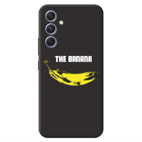 Samsung A36 The banana Black Colored Silicone TPU Θήκη