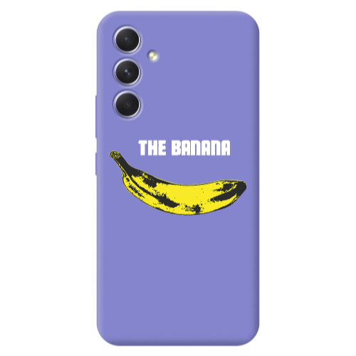 Samsung A56 The banana Purple Colored Silicone TPU Θήκη