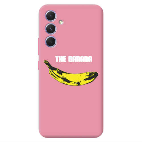 Samsung A56 The banana Pink Colored Silicone TPU Θήκη