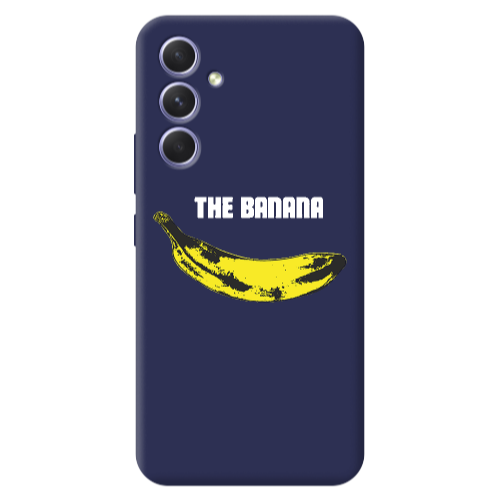 Samsung A56 The banana Dark blue Colored Silicone TPU Θήκη