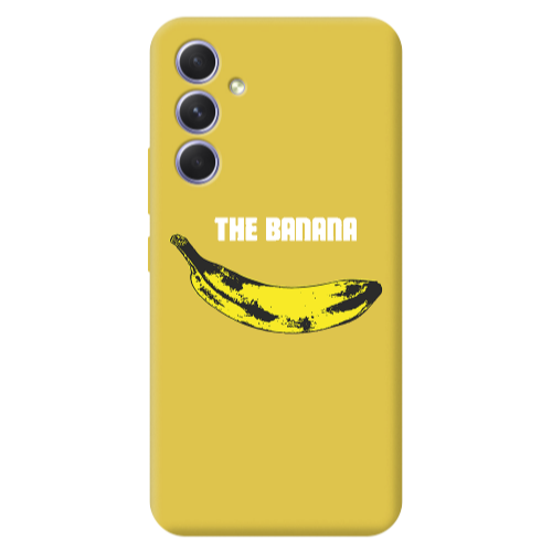 Samsung A56 The banana Yellow Colored Silicone TPU Θήκη