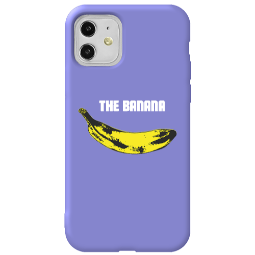 Apple iPhone 11  The banana Purple Colored Silicone TPU Θήκη