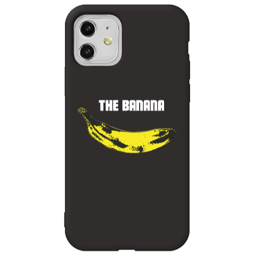 Apple iPhone 11  The banana Black Colored Silicone TPU Θήκη