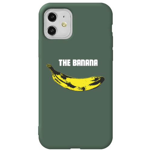 Apple iPhone 11  The banana Dark Green Colored Silicone TPU Θήκη