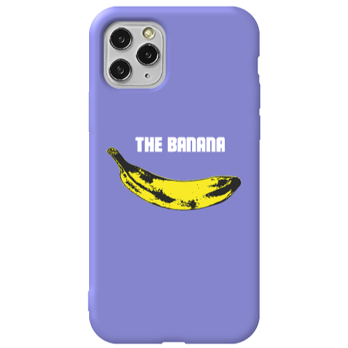 Apple iPhone 11 Pro The banana Purple Colored Silicone TPU Θήκη