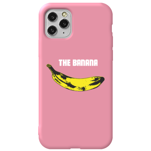 Apple iPhone 11 Pro The banana Pink Colored Silicone TPU Θήκη