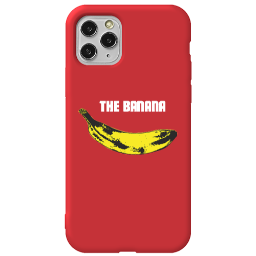 Apple iPhone 11 Pro The banana Red Colored Silicone TPU Θήκη