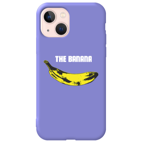 Apple iPhone 13 The banana Purple Colored Silicone TPU Θήκη