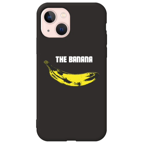 Apple iPhone 13 The banana Black Colored Silicone TPU Θήκη