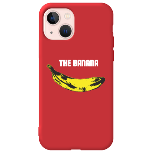 Apple iPhone 13 The banana Red Colored Silicone TPU Θήκη