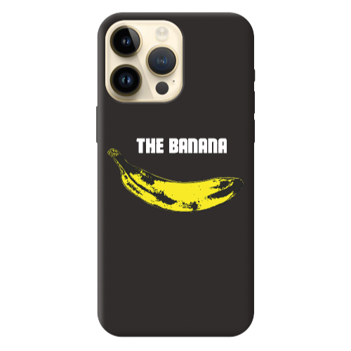 Apple iPhone 13 Pro Max The banana Black Colored Silicone TPU Θήκη
