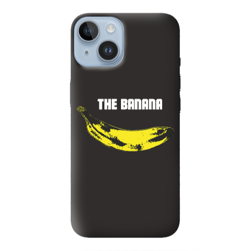 Apple iPhone 14  The banana Black Colored Silicone TPU Θήκη