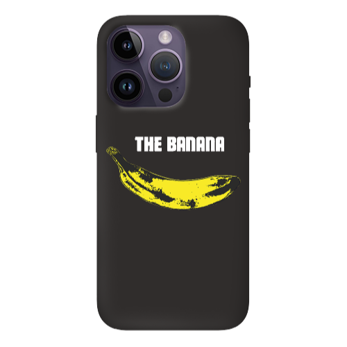 Apple iPhone 14 Pro  The banana Black Colored Silicone TPU Θήκη