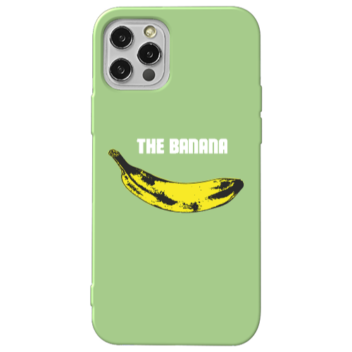 Apple iPhone 12 Pro The banana Light Green Colored Silicone TPU Θήκη