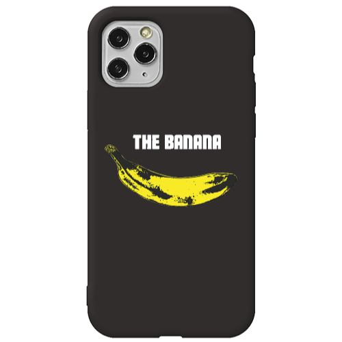 Apple iPhone 11 Pro Max The banana Black Colored Silicone TPU Θήκη