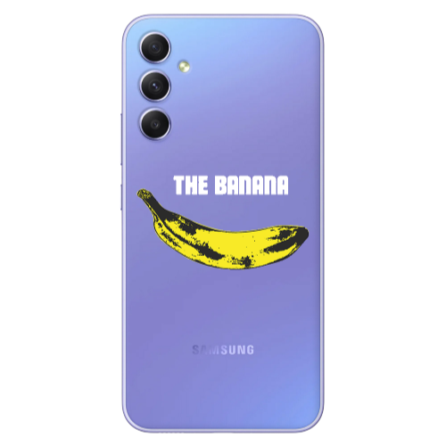 Samsung A34 The banana Transparent Silicone TPU Θήκη