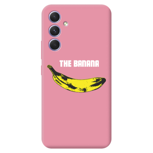 Samsung A54 The banana Pink Colored Silicone TPU Θήκη