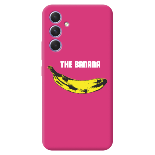 Samsung A54 The banana Fuchsia Colored Silicone TPU Θήκη