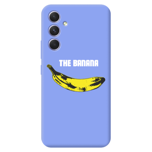 Samsung A54 The banana Light Purple Colored Silicone TPU Θήκη