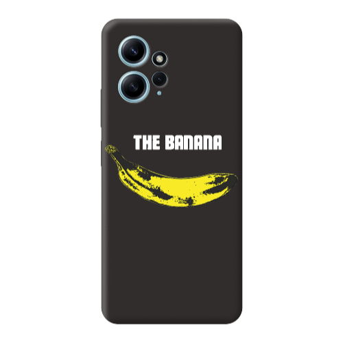 Xiaomi Redmi Note 12 4G The banana Black Colored Silicone TPU Θήκη