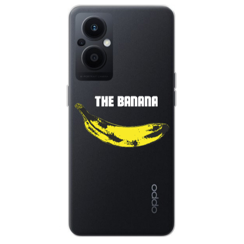 Oppo Reno 7 Lite The banana Transparent Silicone TPU Θήκη