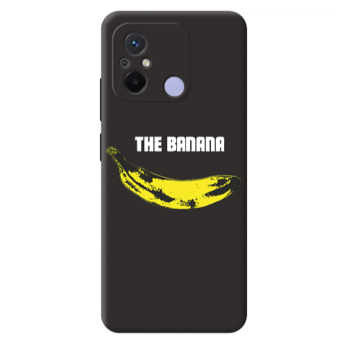 Xiaomi Redmi 12C The banana Black Colored Silicone TPU Θήκη