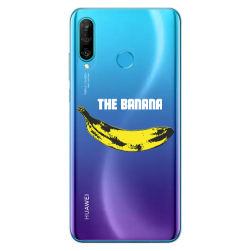 Huawei P30 Lite The banana Transparent Silicone TPU Θήκη